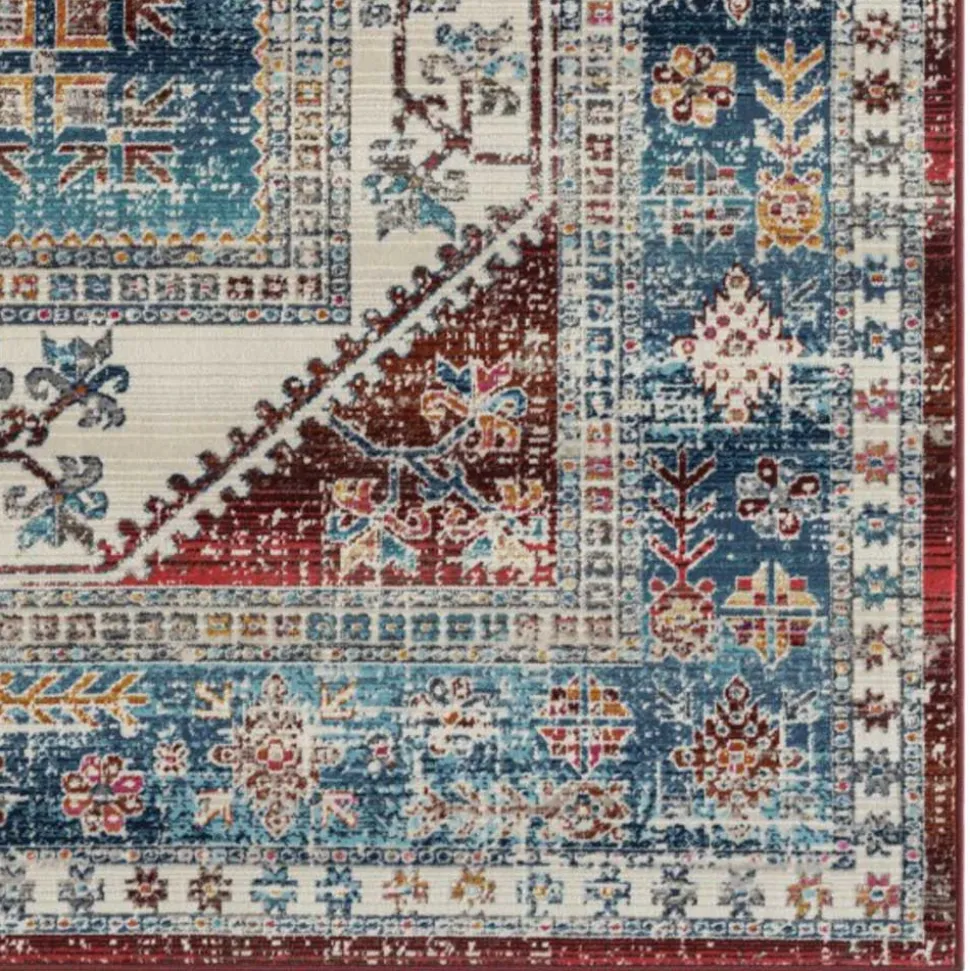 Teppich Vintage Look Kurzflor Miram