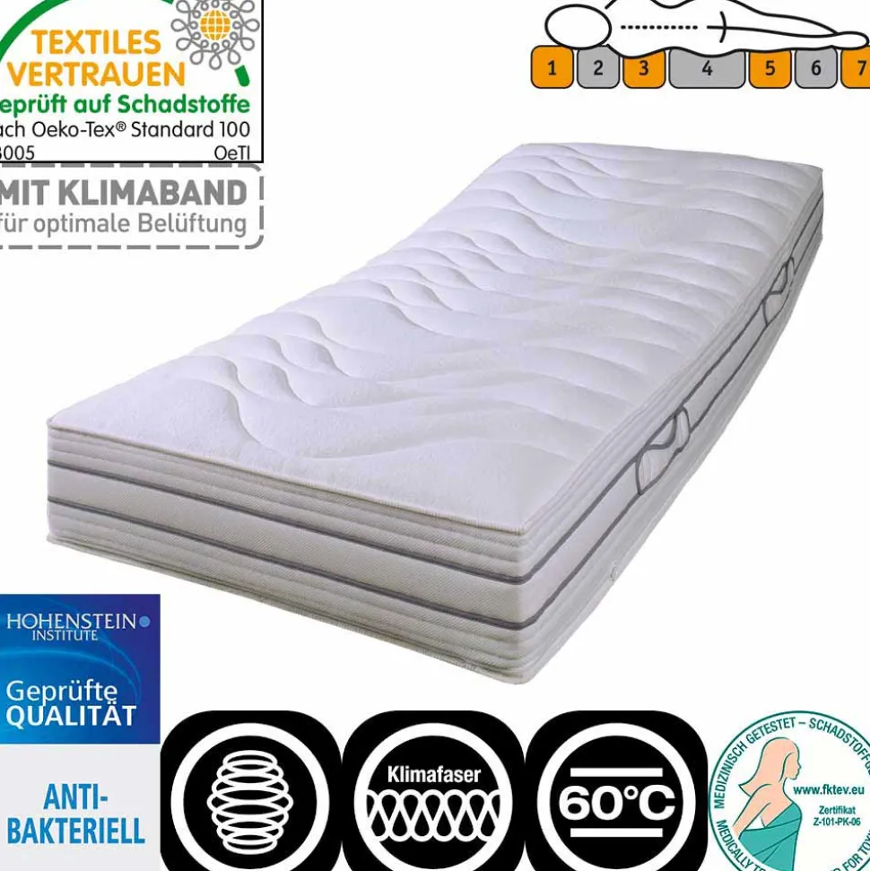 Tonnentaschen Federkernmatratze Varbados