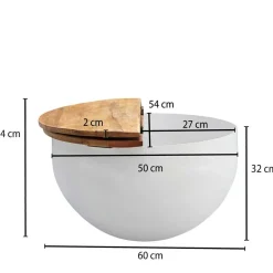 Trommelgestell Couchtisch Agapedus