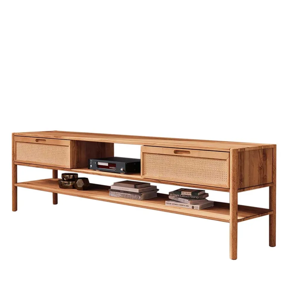 TV Lowboard mit Rattan Artjes