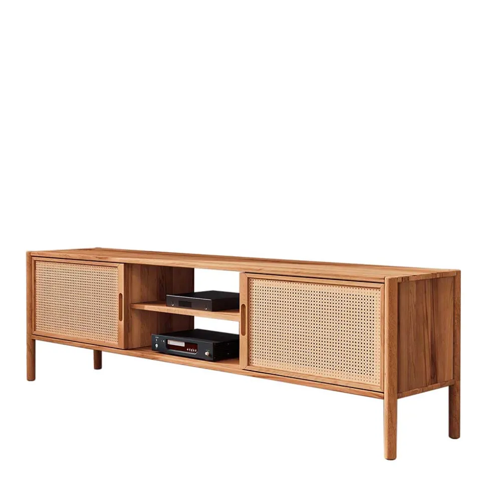 TV Möbel mit Rattan Türen Artjes