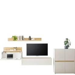 TV Wohnwand mit Homeoffice Rascian