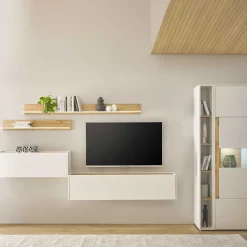 TV Wohnwand mit Schreibtisch Rascian
