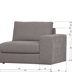 Viersitzer Modulsofa Fredoco