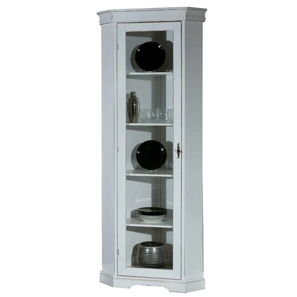 Vintage Eckvitrinenschrank Giralva