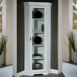 Vintage Eckvitrinenschrank Giralva