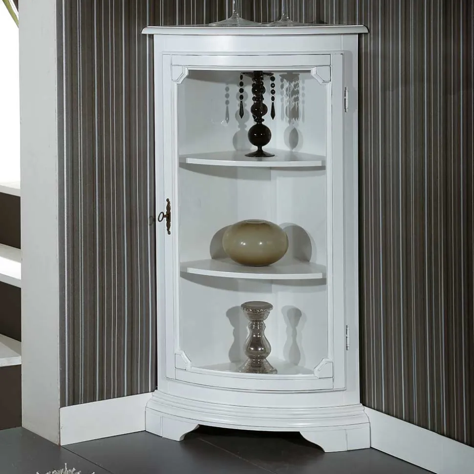 Vintage Look Eckvitrine Giralva