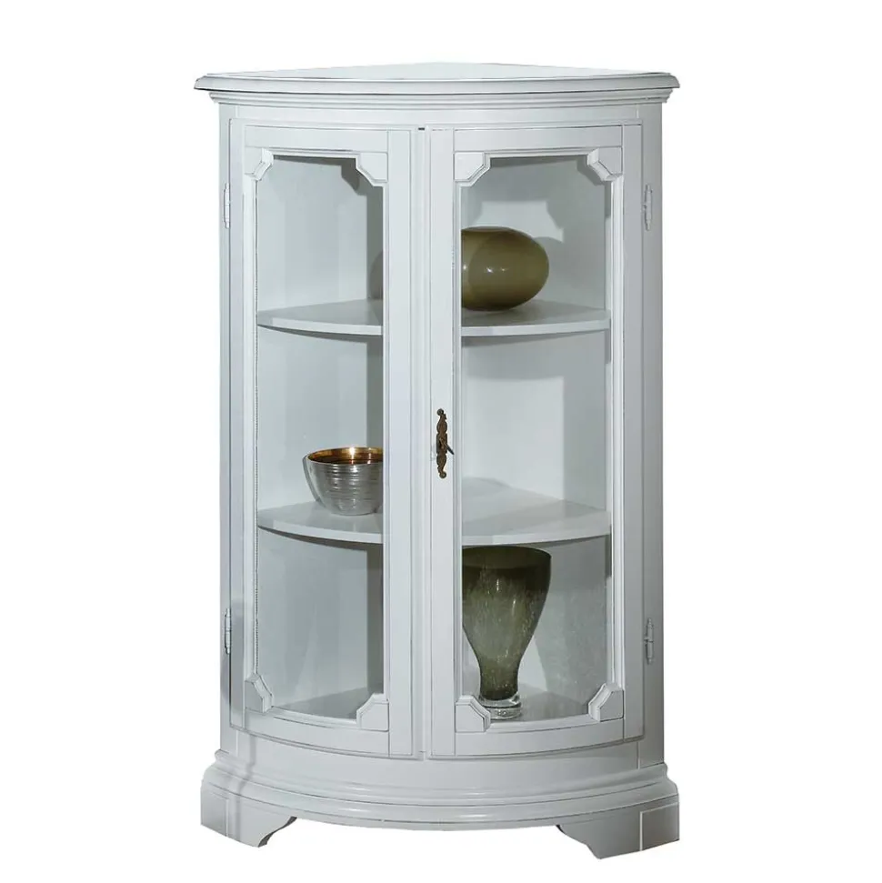 Vintage Stil Eckvitrine Giralva
