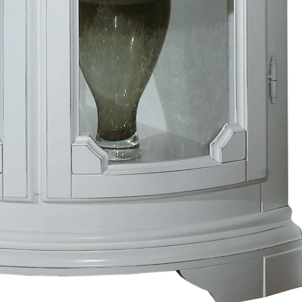Vintage Stil Eckvitrine Giralva