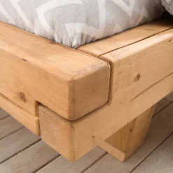 Vollholz Balkenbett Flaciona