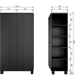 Vollholzschrank Pressiona