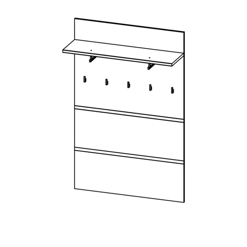 Wandgarderobe Lunira