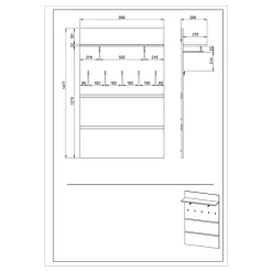 Wandgarderobe Sveralda