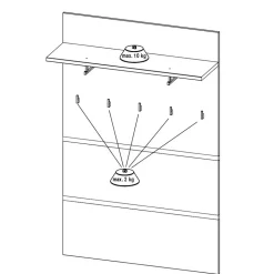 Wandgarderobe Sveralda