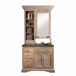 Waschbeckenschrank mit Spiegel Flakes
