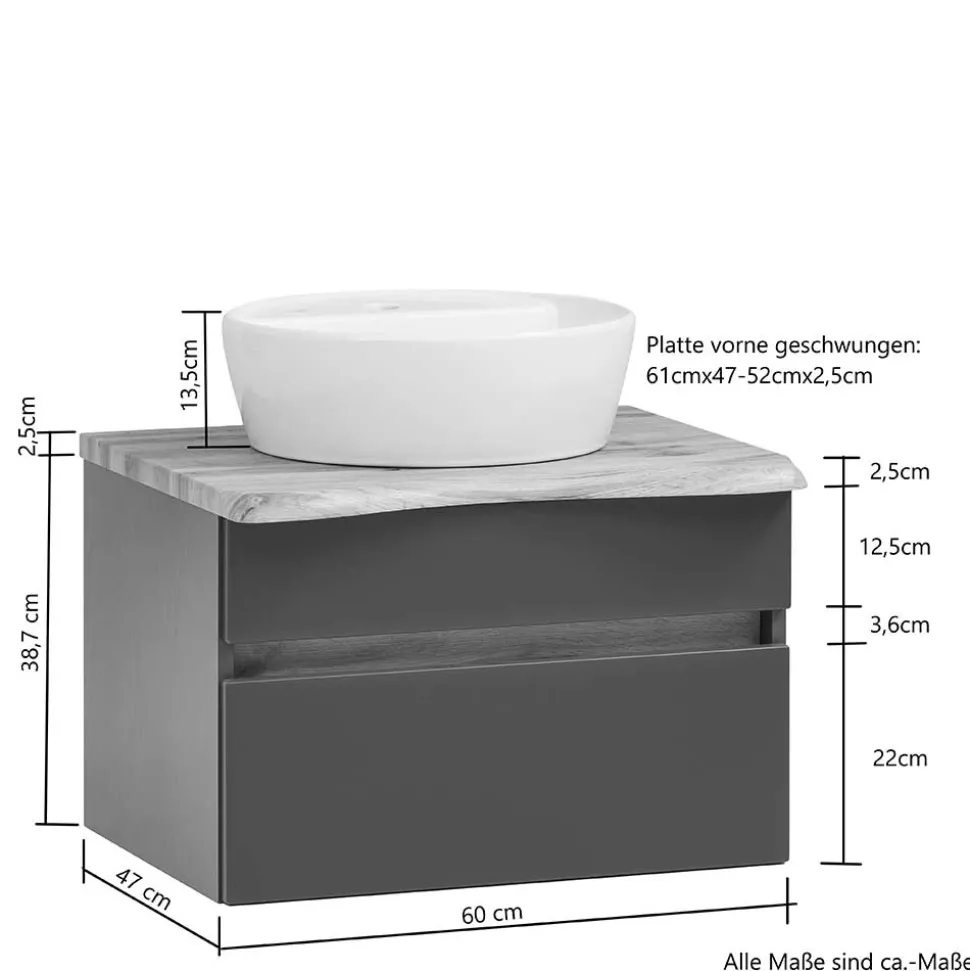 Waschbeckenschrank Pegruan