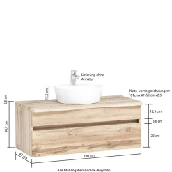 Waschbeckenschrank Pegruan