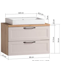 Waschbeckenunterschrank Candelcero