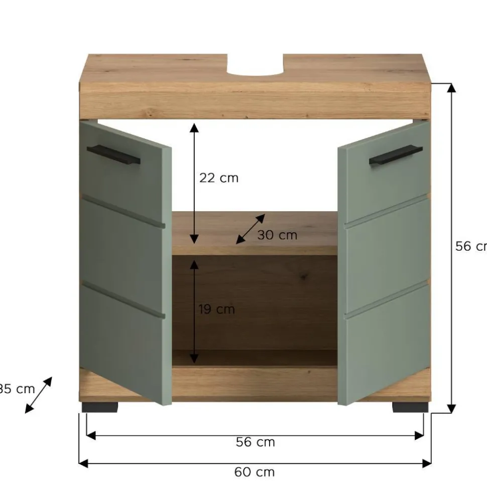Waschbeckenunterschrank Martinez