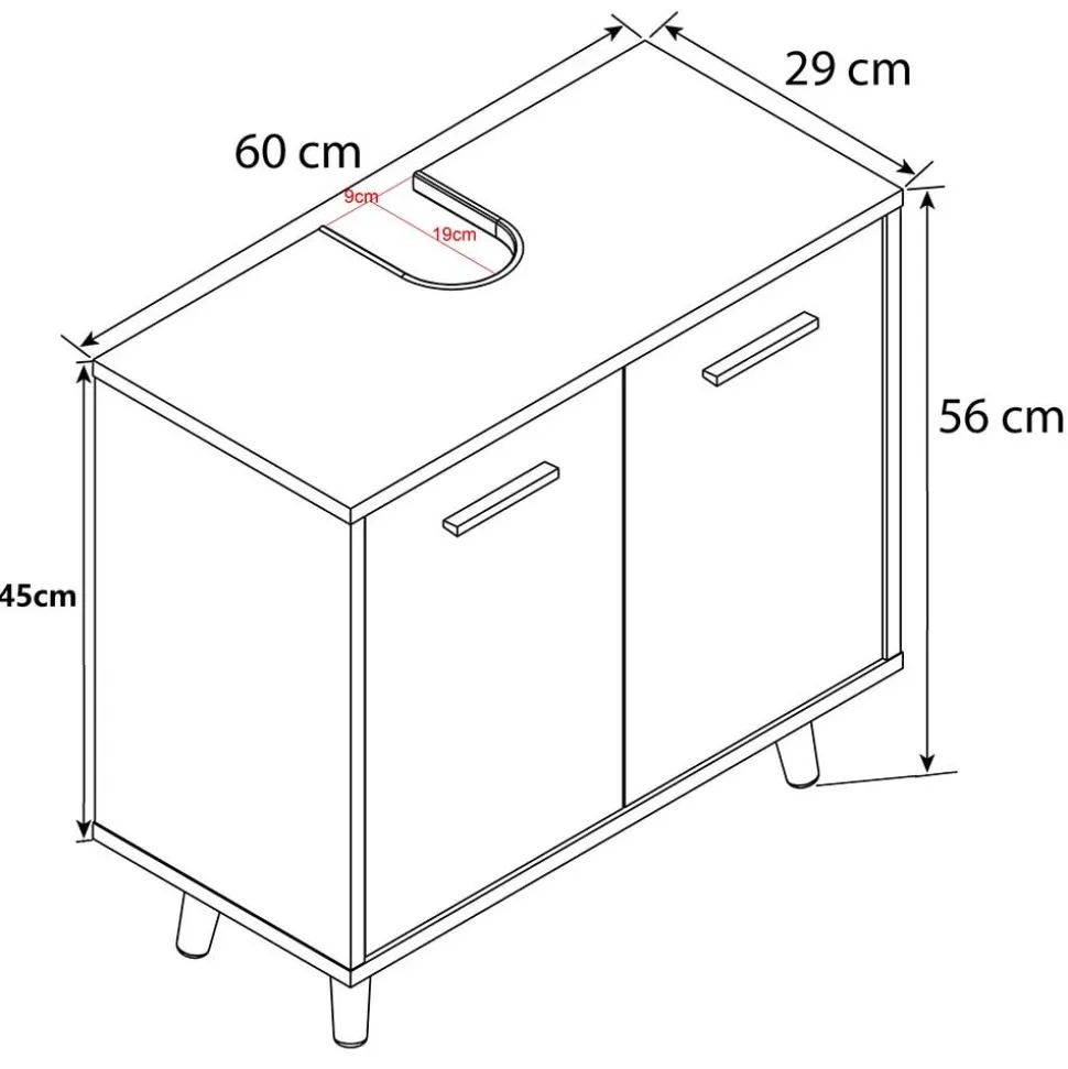 Waschbeckenunterschrank Nua