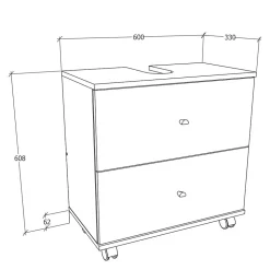 Waschbeckenunterschrank Roselina