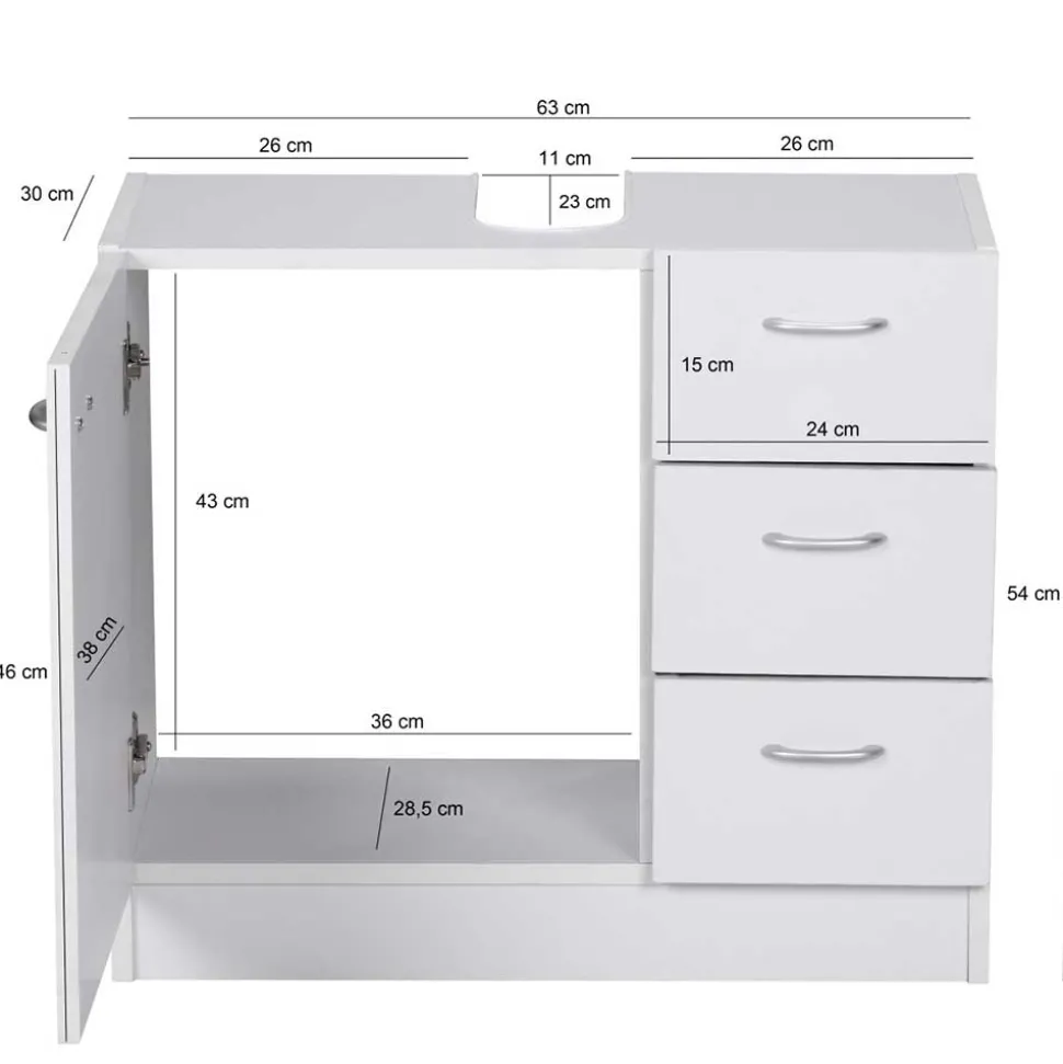 Waschbeckenunterschrank Salverna