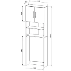 Waschmaschinen Schrank Lymesca