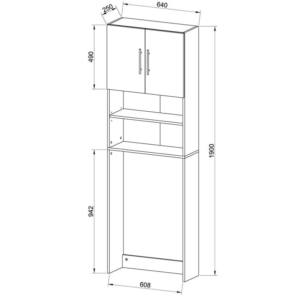 Waschmaschinen Schrank Lymesca