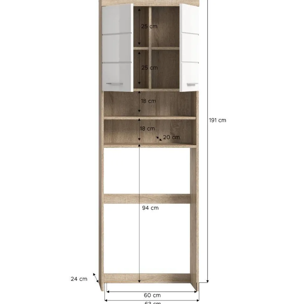 Waschmaschinenschrank Kwesina