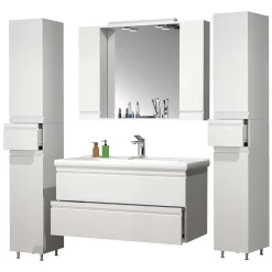 Waschplatz Set mit Spiegelschrank Valtte