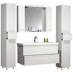 Waschplatz Set mit Spiegelschrank Valtte