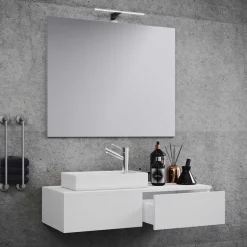 Waschplatz Set modern weiß Sevila