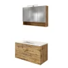 Waschtisch und LED Spiegelschrank Dolveran