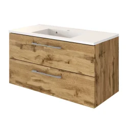 Waschtisch und LED Spiegelschrank Dolveran