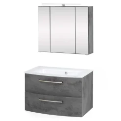 Waschtisch und Spiegelschrank Sastiza