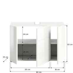 Waschtischunterschrank Adeass