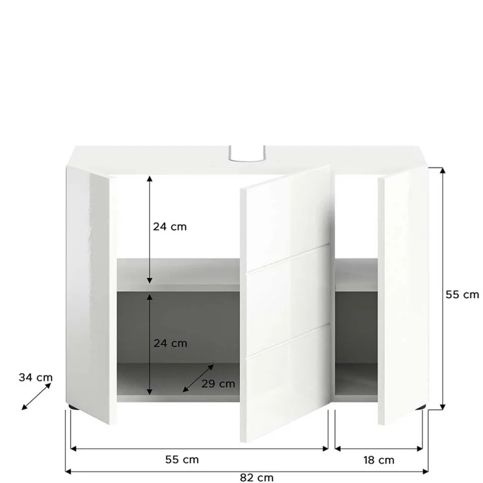 Waschtischunterschrank Adeass