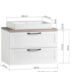 Waschtischunterschrank mit Becken Matss