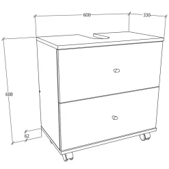 Waschtischunterschrank Osmin