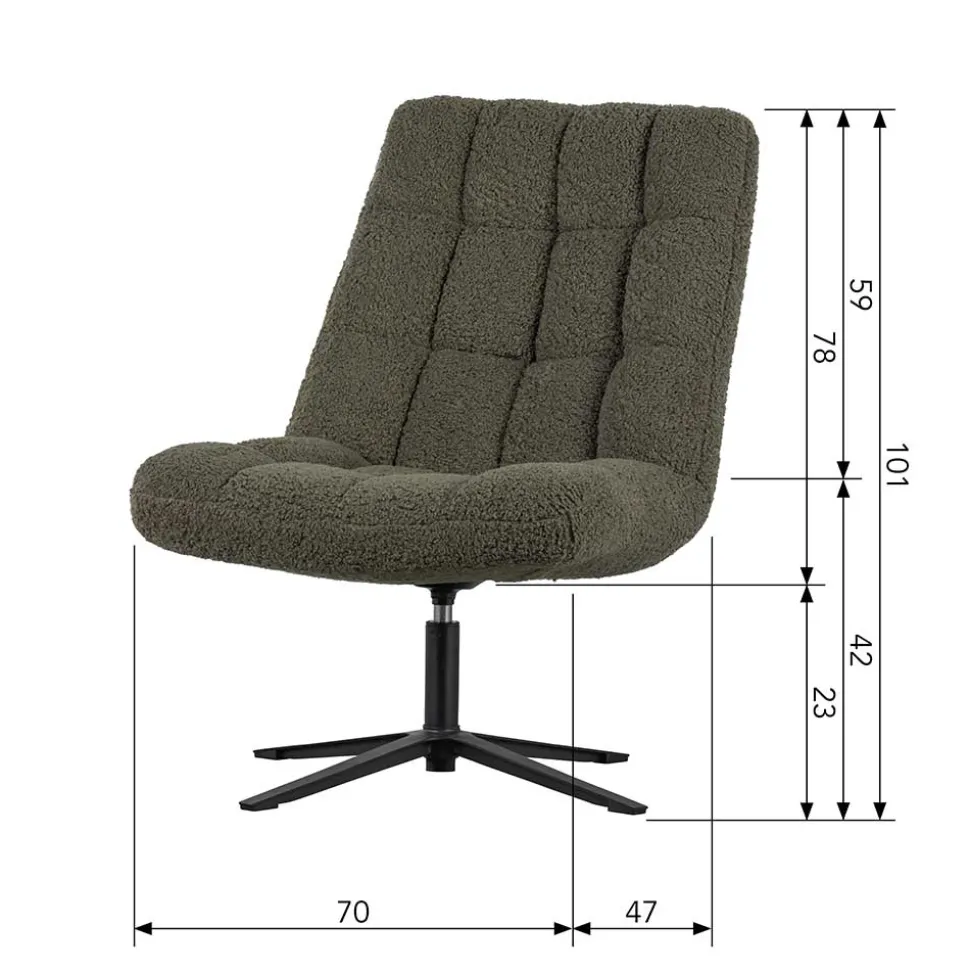 Webplüsch Sessel Tiviancos