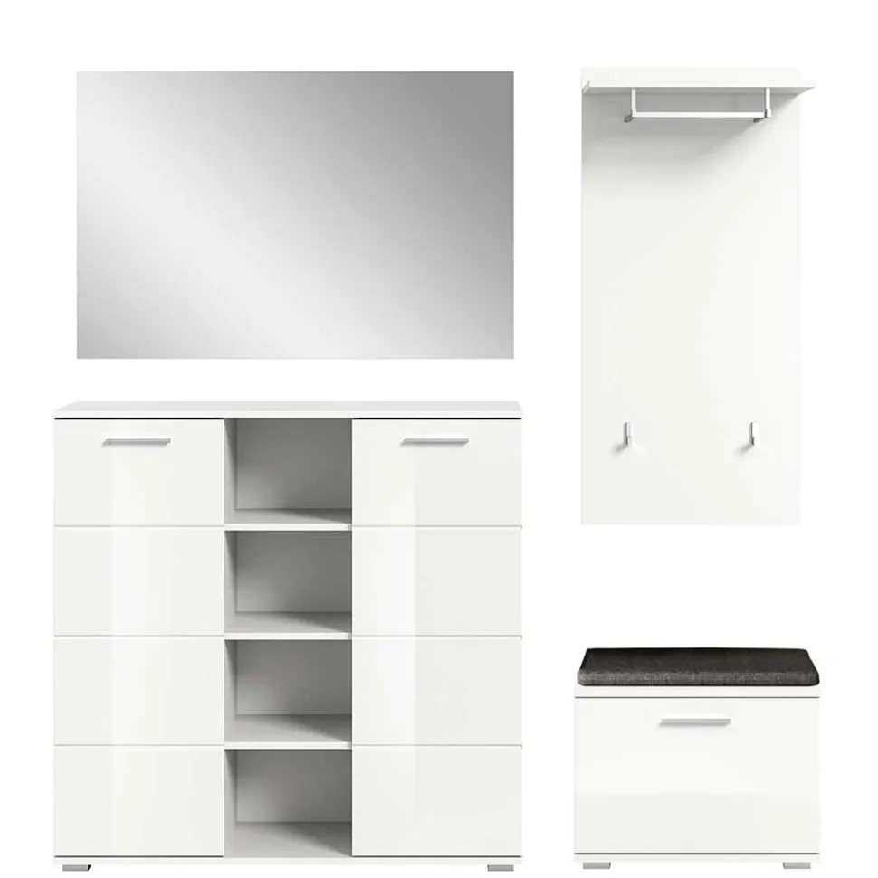 Weiße Garderobe Ampiano