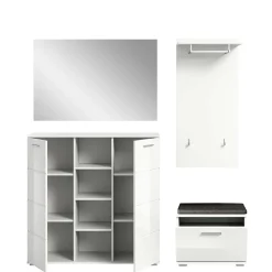 Weiße Garderobe Ampiano