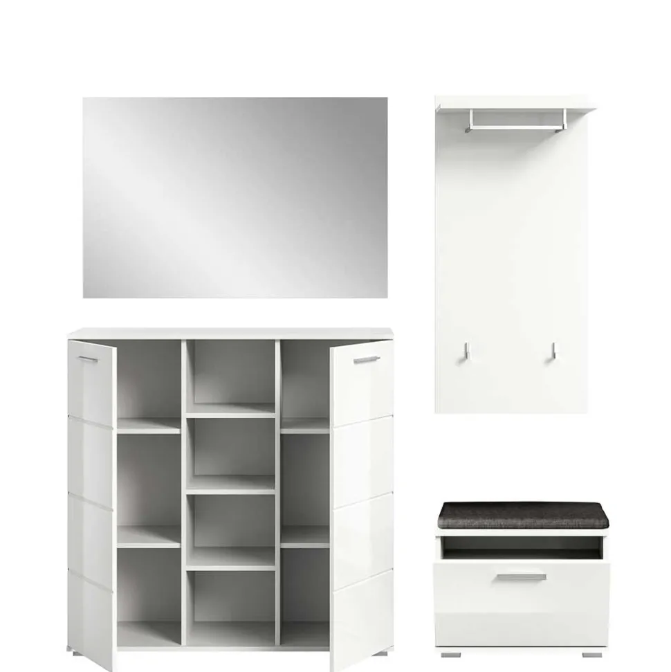 Weiße Garderobe Ampiano