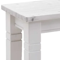 Weiße Massivholz Bank Kalimba