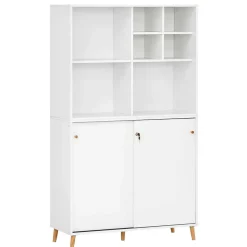 Weißer Aktenordnerschrank Palencial
