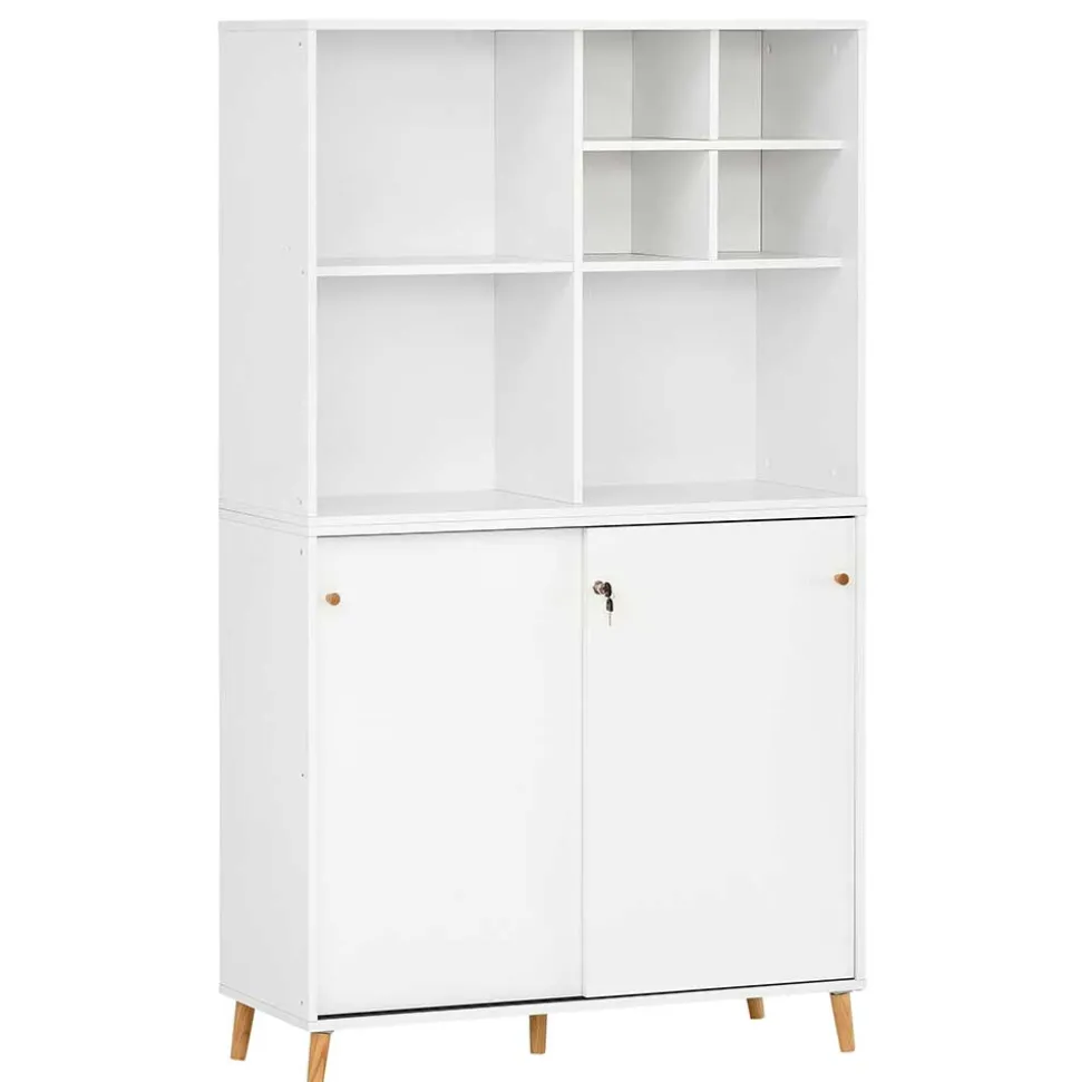 Weißer Aktenordnerschrank Palencial