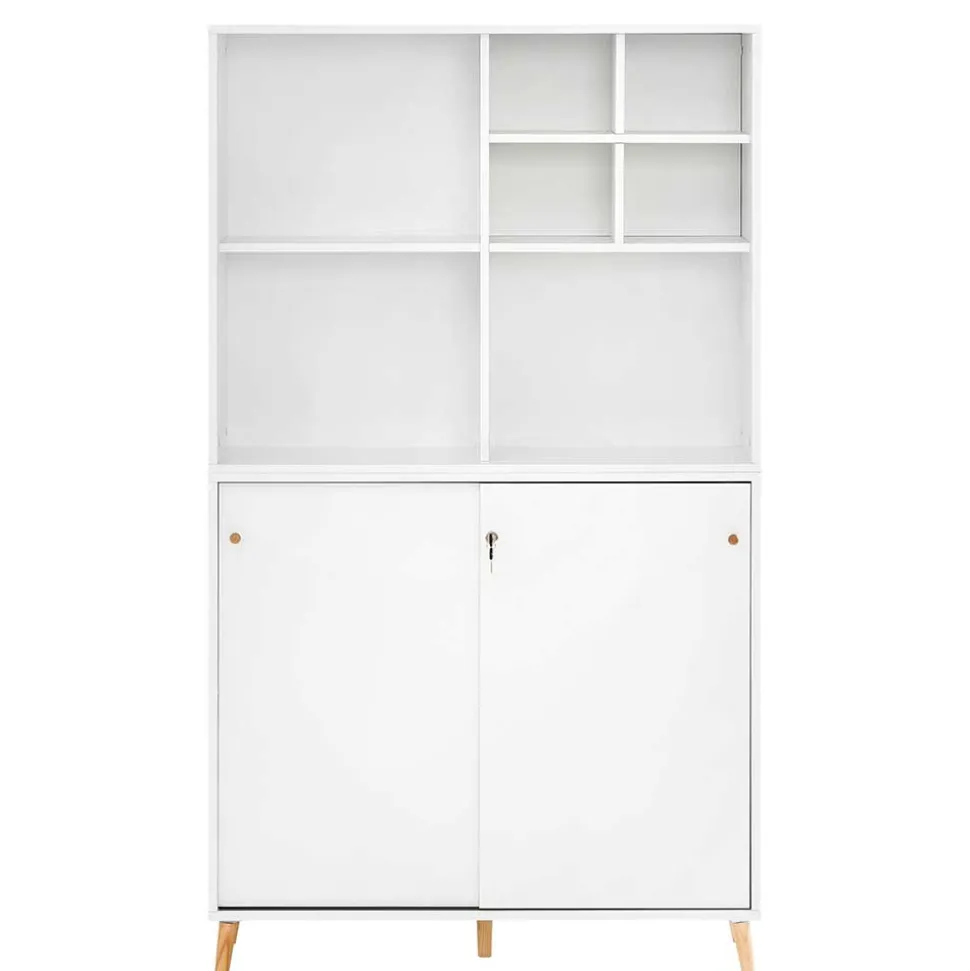 Weißer Aktenordnerschrank Palencial