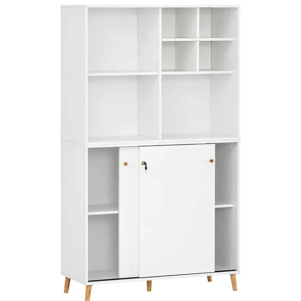 Weißer Aktenordnerschrank Palencial