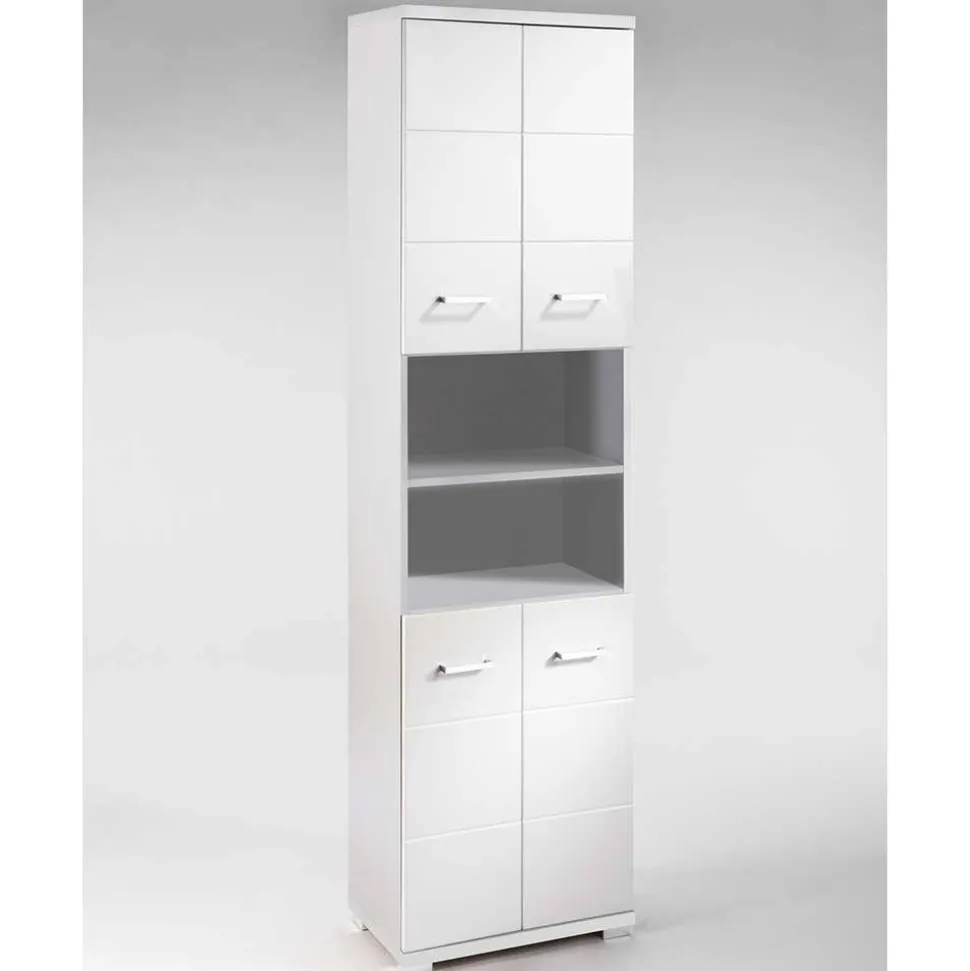 Weißer Badhochschrank Zirco
