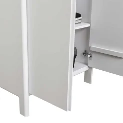 Weißer Dielenschrank Sanakas